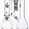 MWP Medium Beaker With Green Leaf 26cm
