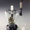 WEEDO Outlaw Showerhead Perc Black & Gold 20cm