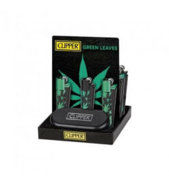 clipper-metal-lighters-green-leaves