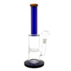 Straight Coloured Honeycomb Glass Waterpipe 26cm