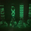 Glow In The Dark Xmas Glass Beaker 7mm With Gift Box Glow In The Dark Xmas Glass Beaker 7mm With Gift Box