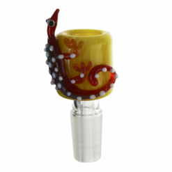 Colored Cone Piece with 3D Gekkonidae Design 14mm