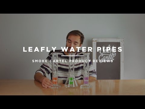 Leafly Strain Tile Beaker Bong - (OG Kush / Maui Wowie / Granddaddy Purp) Leafly Strain Tile Beaker Bong - (OG Kush / Maui Wowie / Granddaddy Purp)
