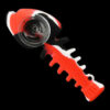 The "Fishbone" Silicone Hand Pipe with Glass Bowl