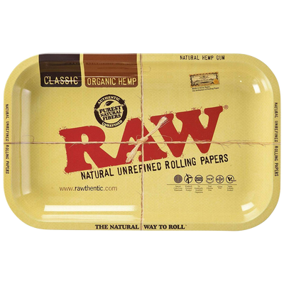 RAW Aluminum High Sided Rolling Tray RAW Aluminum High Sided Rolling Tray