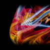 "Phoenix Rising" Color Wrapped Beaker Bong "Phoenix Rising" Color Wrapped Beaker Bong