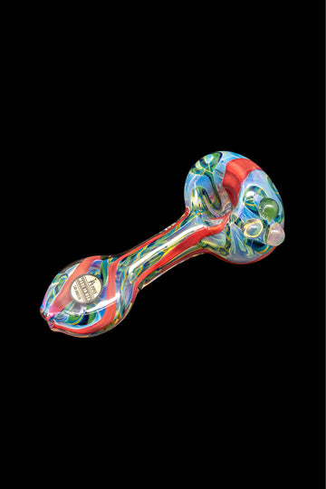 LA Pipes Inside-Out Candy Cane Color Changing Glass Pipe LA Pipes Inside-Out Candy Cane Color Changing Glass Pipe