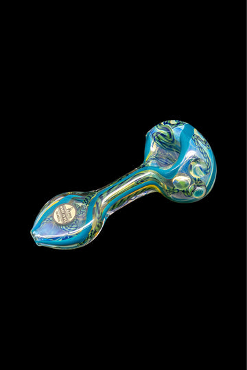 LA Pipes Inside-Out Candy Cane Color Changing Glass Pipe LA Pipes Inside-Out Candy Cane Color Changing Glass Pipe