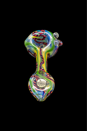 LA Pipes Inside-Out Candy Cane Color Changing Glass Pipe LA Pipes Inside-Out Candy Cane Color Changing Glass Pipe