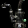 Marble-Studded Dab Rig with Colored Accents - Blue Ball Marble-Studded Dab Rig with Colored Accents - Blue Ball