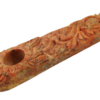 Marble Stone Pipe with Flower Design