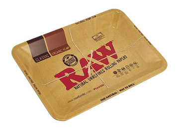 RAW Aluminum High Sided Rolling Tray RAW Aluminum High Sided Rolling Tray