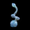 Color Raked Fumed Sherlock Bubbler Pipe