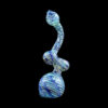Color Raked Fumed Sherlock Bubbler Pipe