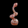 Color Raked Fumed Sherlock Bubbler Pipe