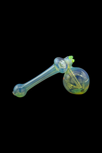 Silver Fumed Hammer Sidecar Bubbler Hand Pipe Silver Fumed Hammer Sidecar Bubbler Hand Pipe