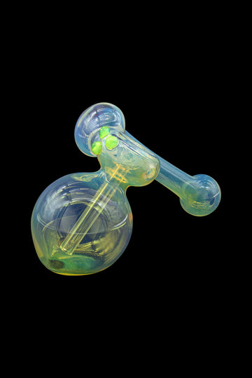 Silver Fumed Hammer Sidecar Bubbler Hand Pipe Silver Fumed Hammer Sidecar Bubbler Hand Pipe