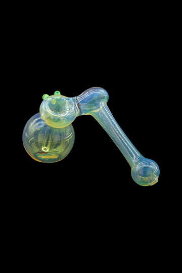 Silver Fumed Hammer Sidecar Bubbler Hand Pipe Silver Fumed Hammer Sidecar Bubbler Hand Pipe