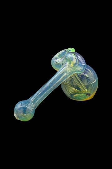 Silver Fumed Hammer Sidecar Bubbler Hand Pipe Silver Fumed Hammer Sidecar Bubbler Hand Pipe