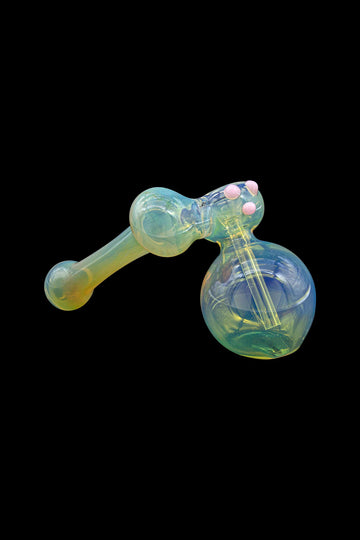 Silver Fumed Hammer Sidecar Bubbler Hand Pipe Silver Fumed Hammer Sidecar Bubbler Hand Pipe