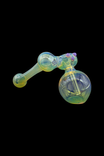Silver Fumed Hammer Sidecar Bubbler Hand Pipe Silver Fumed Hammer Sidecar Bubbler Hand Pipe