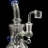 Marble-Studded Dab Rig with Colored Accents - Blue Ball Marble-Studded Dab Rig with Colored Accents - Blue Ball