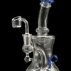 Marble-Studded Dab Rig with Colored Accents - Blue Ball Marble-Studded Dab Rig with Colored Accents - Blue Ball