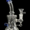 Marble-Studded Dab Rig with Colored Accents - Blue Ball Marble-Studded Dab Rig with Colored Accents - Blue Ball