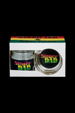 Roast & Toast Stoner Dad Stash Jar and Ashtray Set