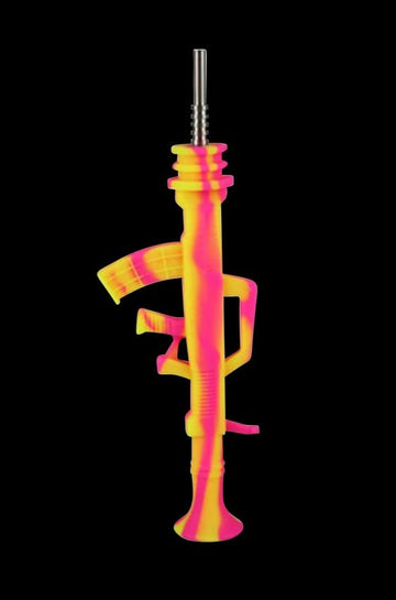 AK47 Silicone Dab Straw Collector with Titanium Tip