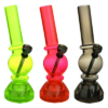 Angled Mini Acrylic Water Pipe with Grinder Base