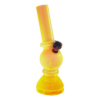 Angled Mini Acrylic Water Pipe with Grinder Base
