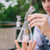 "Phorbas" Cool Spore Perc Beaker Bong "Phorbas" Cool Spore Perc Beaker Bong