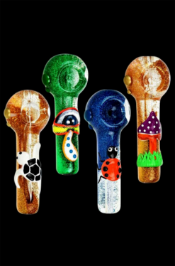Freezable Glycerin Glitter Glow Spoon Pipe