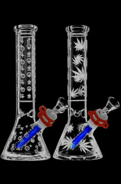 Frosted Design Beaker Water Pipe