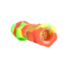 Geometric Silicone & Glass Taster Pipe