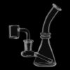 Mini Glass Beaker with Quartz Banger in Box