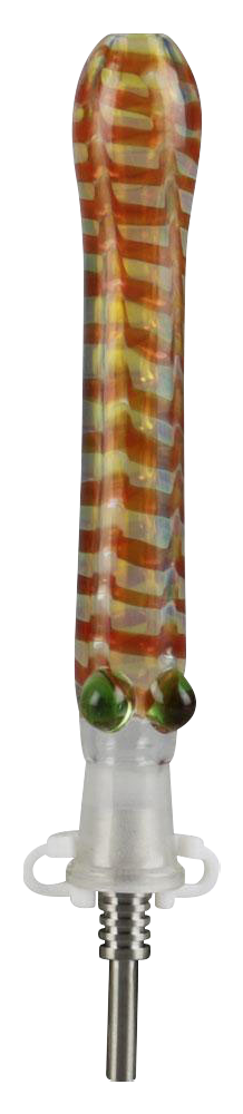 Glass Dab Collector Straw with 10mm Titanium Tip Glass Dab Collector Straw with 10mm Titanium Tip