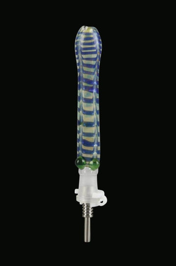 Glass Dab Collector Straw with 10mm Titanium Tip Glass Dab Collector Straw with 10mm Titanium Tip