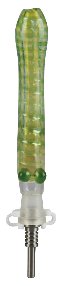 Glass Dab Collector Straw with 10mm Titanium Tip Glass Dab Collector Straw with 10mm Titanium Tip