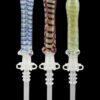 Simple Glass Nectar Dab Straw Collector with Quartz Tip Simple Glass Nectar Dab Straw Collector with Quartz Tip
