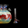 Raked Burnt Orange Fumed Beaker Bong Raked Burnt Orange Fumed Beaker Bong