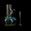 Raked Bubble Beaker Bong with Fumed Base