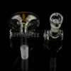Molino Glass Inline Ash Catcher with Engraved Leaf