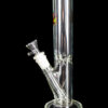 Straight Tube Water Pipe - Rainbow Pot Leaf