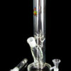 Straight Tube Water Pipe - Rainbow Pot Leaf