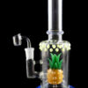 Decorative Dab Rig with UV Accents - Pineapple Perc