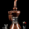 "The Genie's Lamp" Brushed Electroformed Hourglass Beaker Water Pipe "The Genie's Lamp" Brushed Electroformed Hourglass Beaker Water Pipe