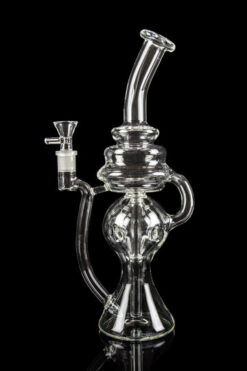 Scientific Glass Twisted Recycler Bong