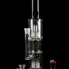 "Morpheus" Double Matrix Water Pipe with Black Accents